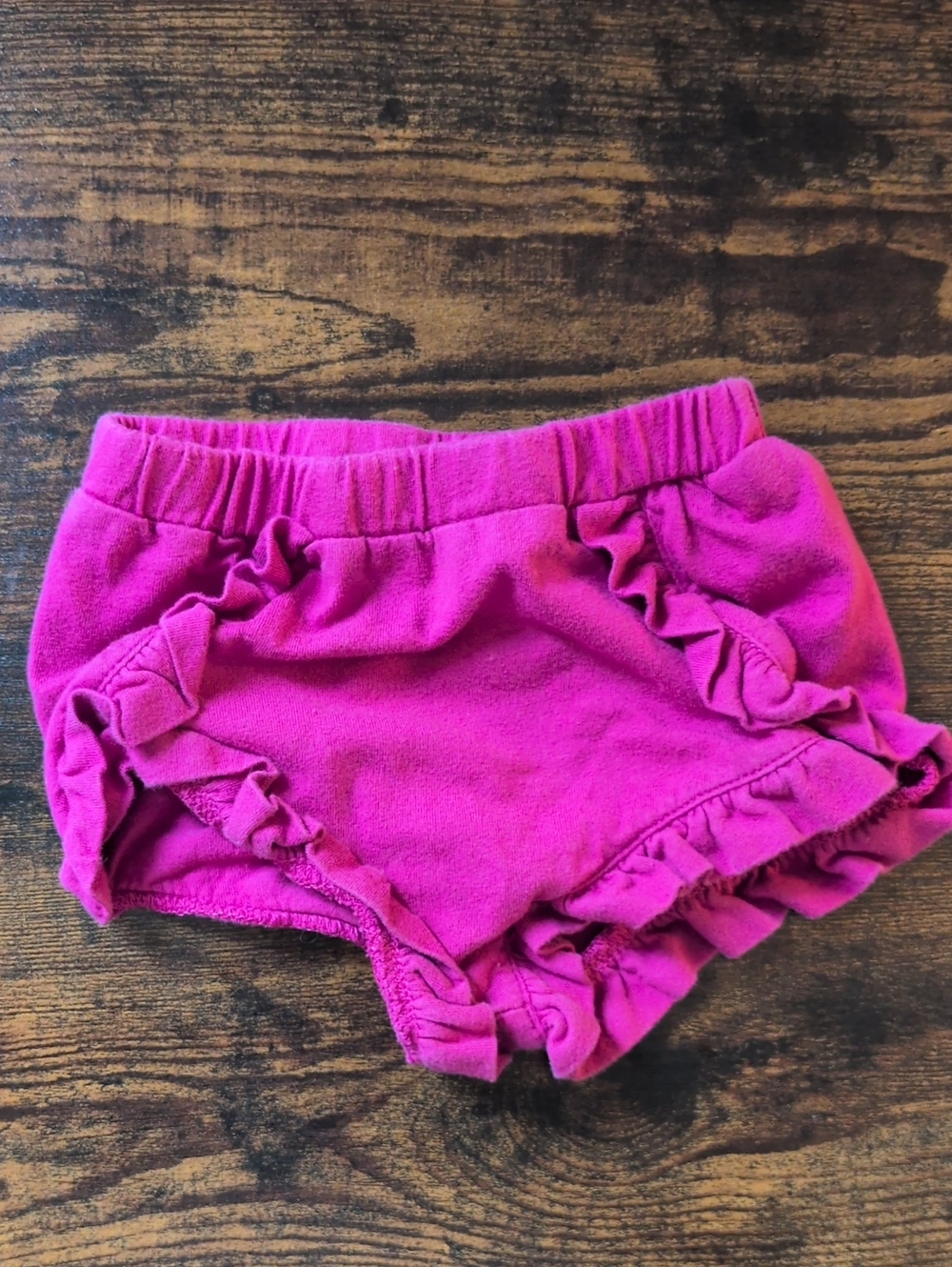 5/$25 Joe Fresh Hot Pink Ruffle Diaper Cover 3-6M